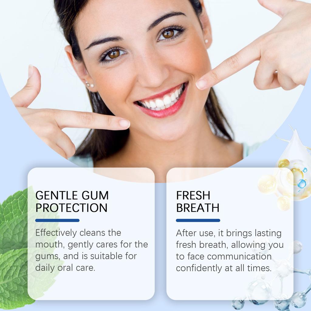 ORALHOE Fresh Breath Mouthwash Herbal Gum Care Cleansing Odor Fresh Breath Oral Care Mouthwash