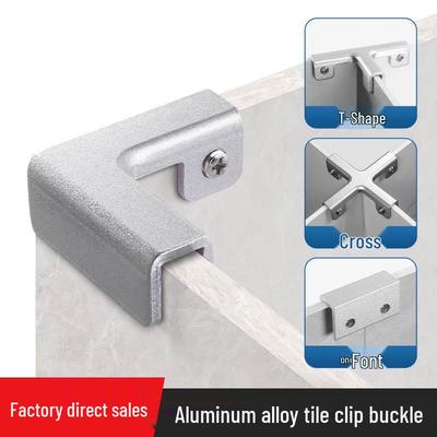 Aluminum Alloy Tile Planting Box Fixing Clips - Right Angle & Straight