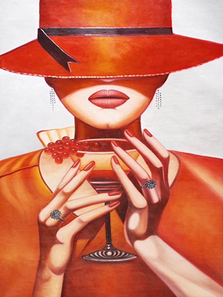 

5D DIY алмазная живопись абстрактная сексуальная женщина полная круглая дрель Алмазная вышивка крестиком мозаика художественные наборы домашний декор Full Round 20x25CM