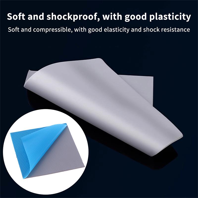 1Pc 15W Thermal Conductive Pad Sheet 0.3/0.5/1.0/1.5Mm Silicon Thermal Gap Pads Adhesive Insulating Silicone Grease Sheets