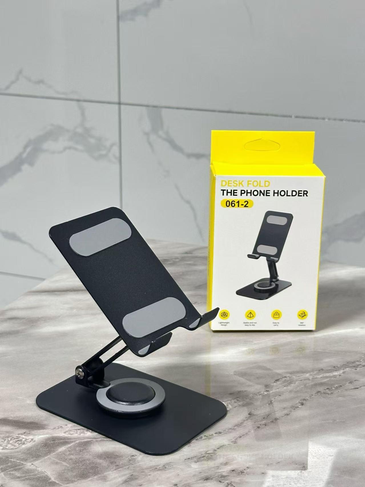 Rotating Macaron Color Phone & Tablet Stand: Portable Metal Folding Desktop Holder for Easy Viewing and Live Streaming