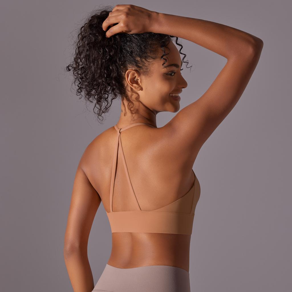 Auroth Women Shockproof Yoga Bra Beauty Back Sports Underwear Sleeveless Fitness Running Tank Top