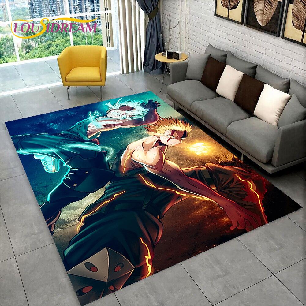 My Hero Academia, Japan Anime Area Rug,Carpets Rug for Living Room Bedroom Sofa Doormat Decoration,Kids Play Non-slip Floor Mat