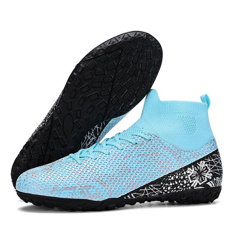 High Top Football Shoes Spikes Broken Nails Competition Training Shoes Men's and Women's Adult Football Shoes