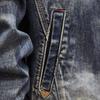 Men's Retro Slim Fit Denim Motorcycle Jacket - Spring/Autumn Collection, Loose Fit, Available In Large Sizes