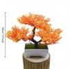 Artificial Floral Green Plant Decoration Plastic Welcome Pine Bonsai Plant Home Office and Event Decoration Aesthetic Room Decor