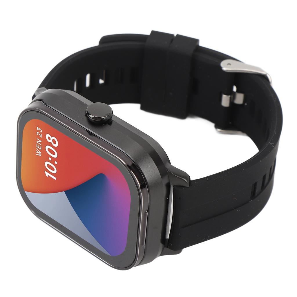 2 In 1 Smart Watch with Earbuds 2.01 Inch TFT Touch Screen Bluetooth Call Music Play Step Count Multi Function NFC
