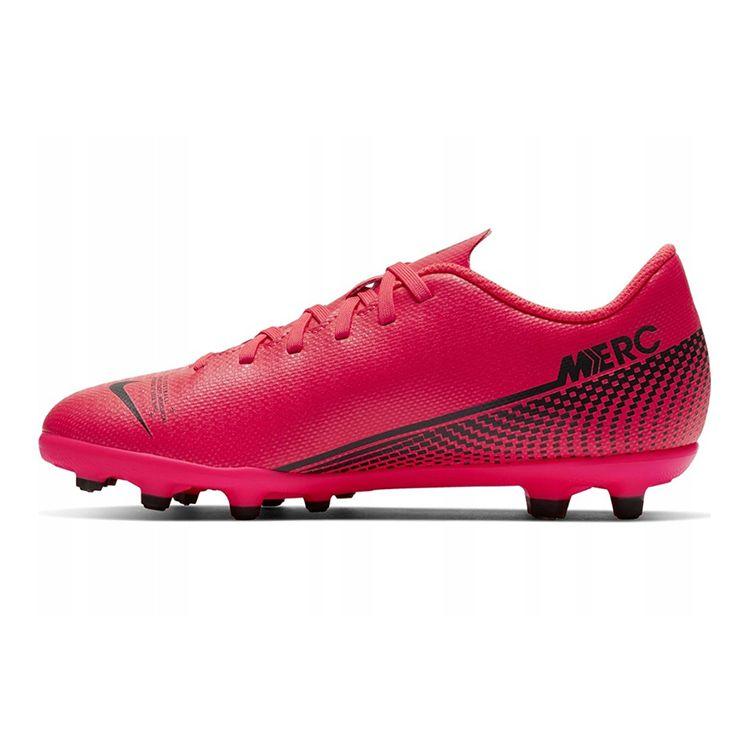 

Nike Mercurial Vapor 13 Club Круглый носок Шнуровка Нескользящие Амортизирующие Прочные Низкие Футбольные бутсы Детские кроссовки Розовый AT8161-606 35