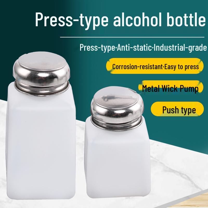Press-Type Anti-Static Plastic Alcohol Bottle: 100ml, 200ml, 250ml for Board Washing