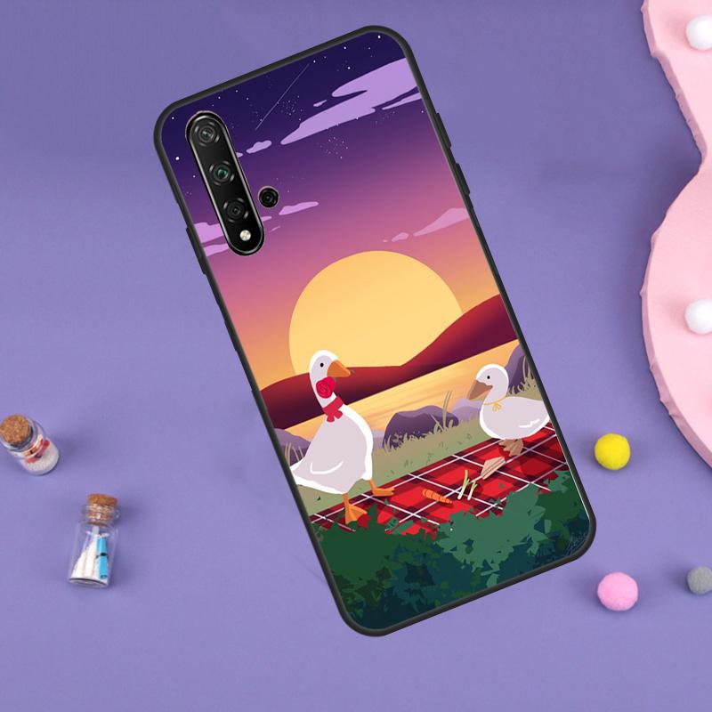 Cartoon Funny Goose For Huawei Nova 5T 9 10 SE 7i 8i 11i 12i Y60 Y61 Y70 Y72 Y73 Y90 Y91 P20 P40 P30 Lite Case