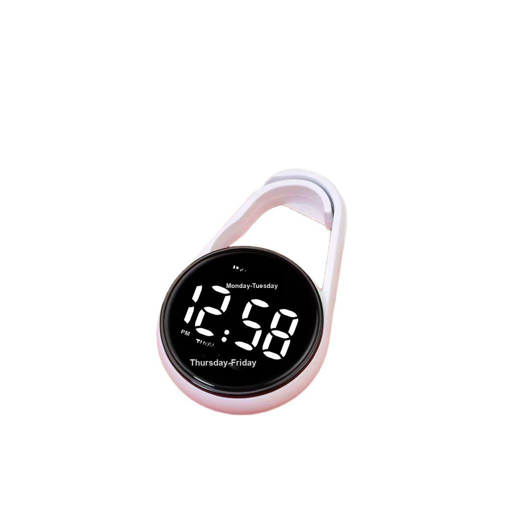 New Fashion LED Mini Electronic Watch Student Exam Special Waterproof Keychain Flashlight Strap Week Display