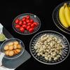 Gold Fruit Plate Acrylic Cupcake Display Kitchen Supplies Dessert Plate