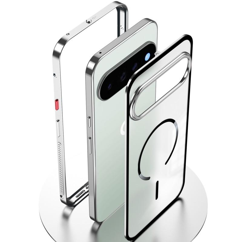 Metal Bumper Phone Case Google Pixel 11 Pro XL 10 Magnetic Heat Dissipation Anti-fall