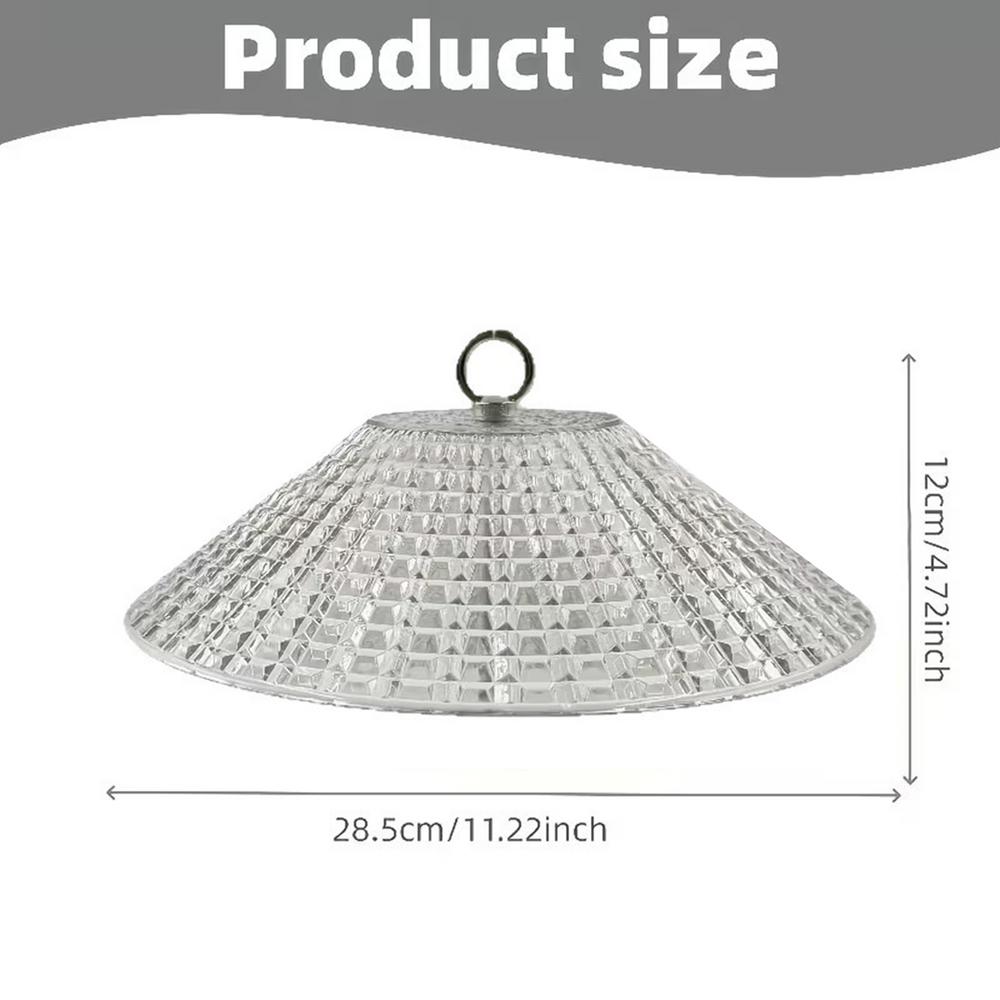 

Bird Feeder Cover Squirrel-Proof Clear Bird Feeder Shield Dome Waterproof Baffle for Tree Birdhouse Feeding Station Window прозорий