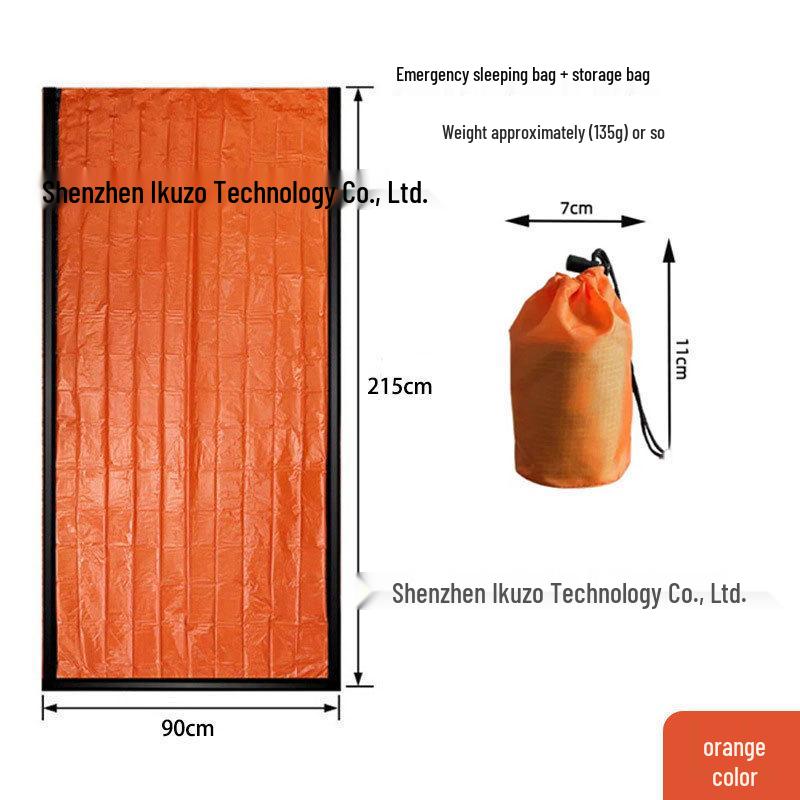 Portable Emergency Survival Sleeping Bag with Multifunctional Insulation for Hiking and Camping