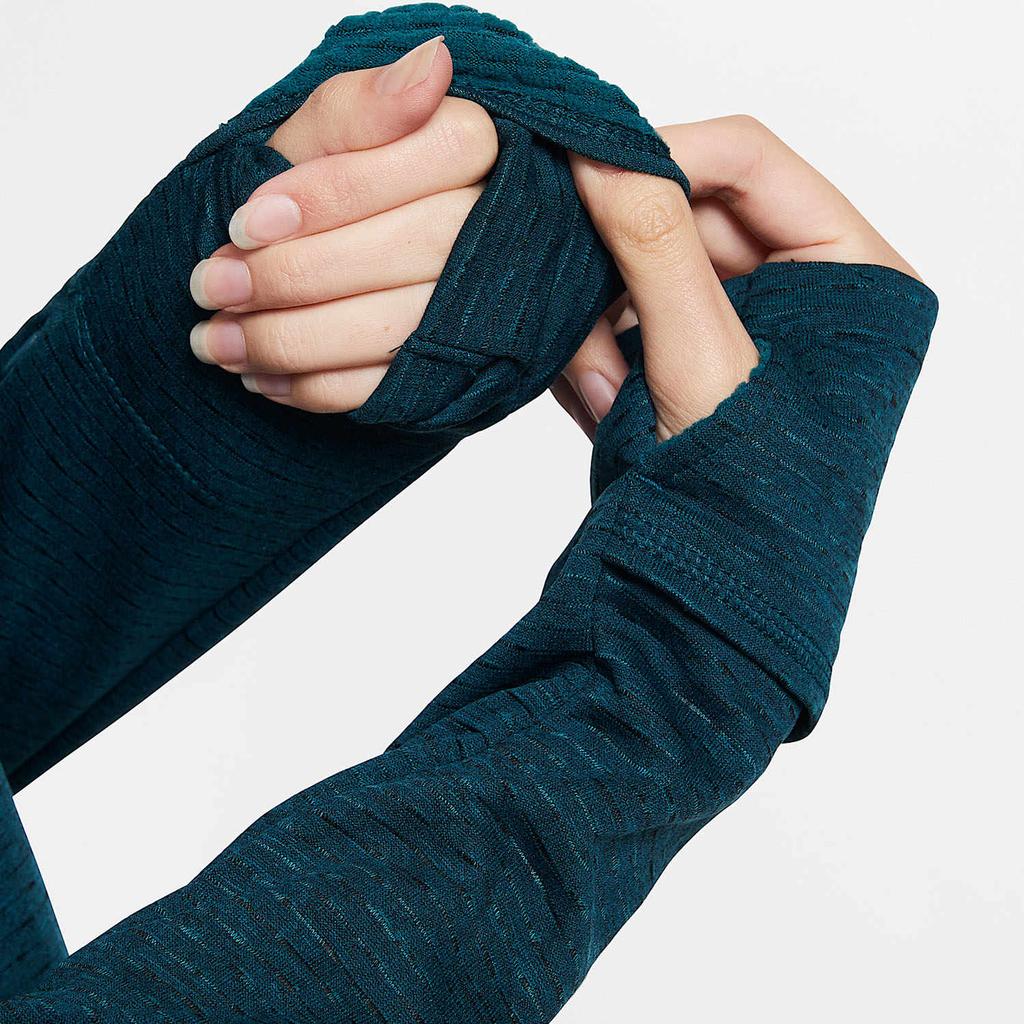 Nike Solid Logo Sports Casual Breathable Long Sleeve T-Shirt Women Tops Green BV3013-347