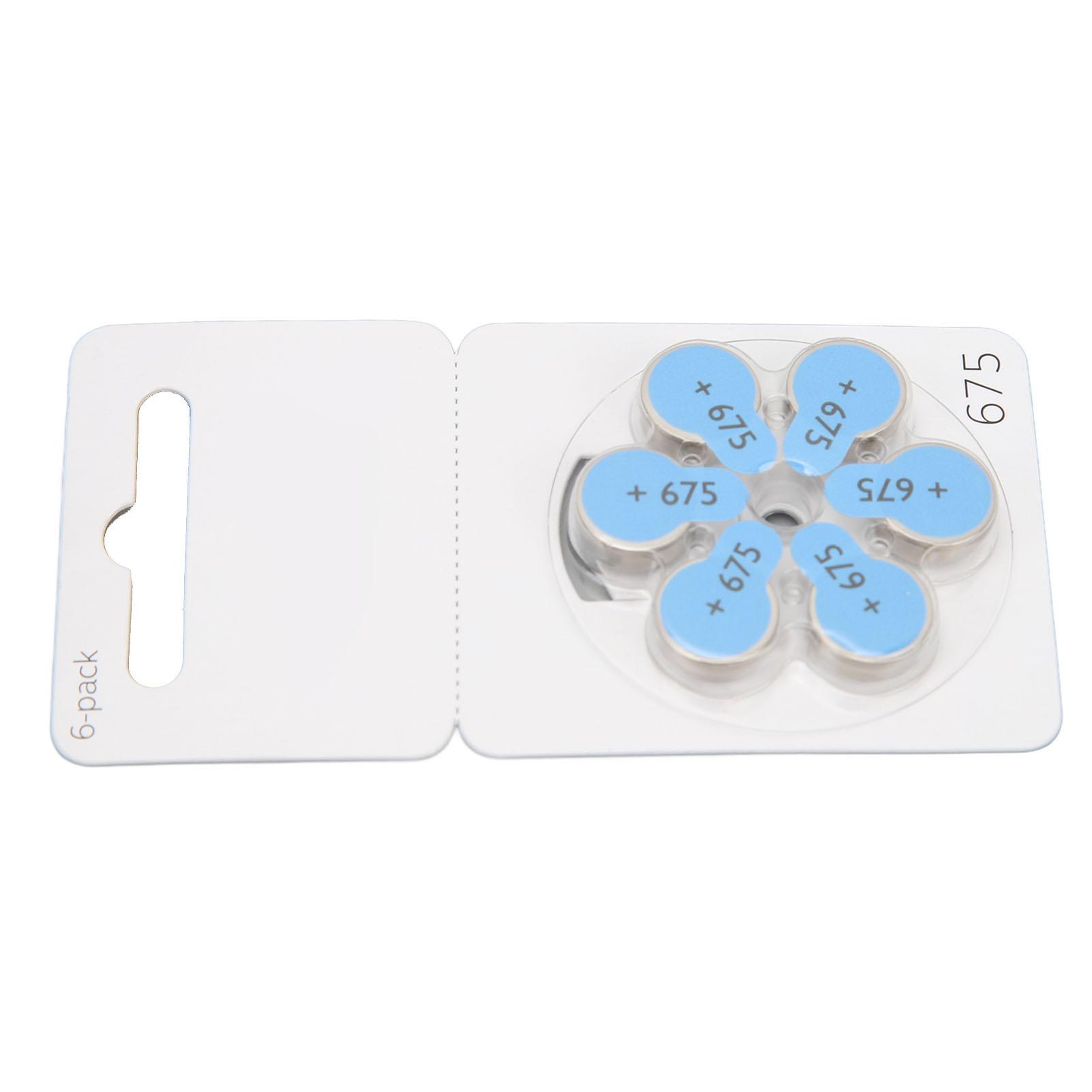 

60 шт. Lasting Power 675 батарейки для слухового аппарата цинково-воздушные батарейки для звукового аппарата за ухом