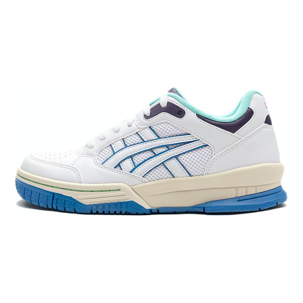 Asics Gel-Spotlyte Pohodlné Všestranné Nízké Dětské Basketbalové Boty Dětské basketbalové boty Bílá Modrá 1204A127-101