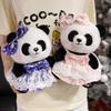 Cute Princess Style Skirt Red Panda Doll Plush Toy Black And White Panda Doll Girl Soothing Rag Doll