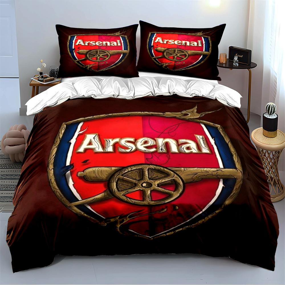 Arsenal Logo Bedding Set Bedding set (1 duvet cover, 2 pillowcases, duvet not included)