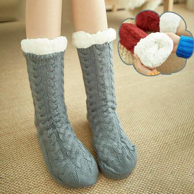 Women Ladies Soft Fluffy Fur Bed Socks Winter Warm Slipper Fleece Lined Sock Hot