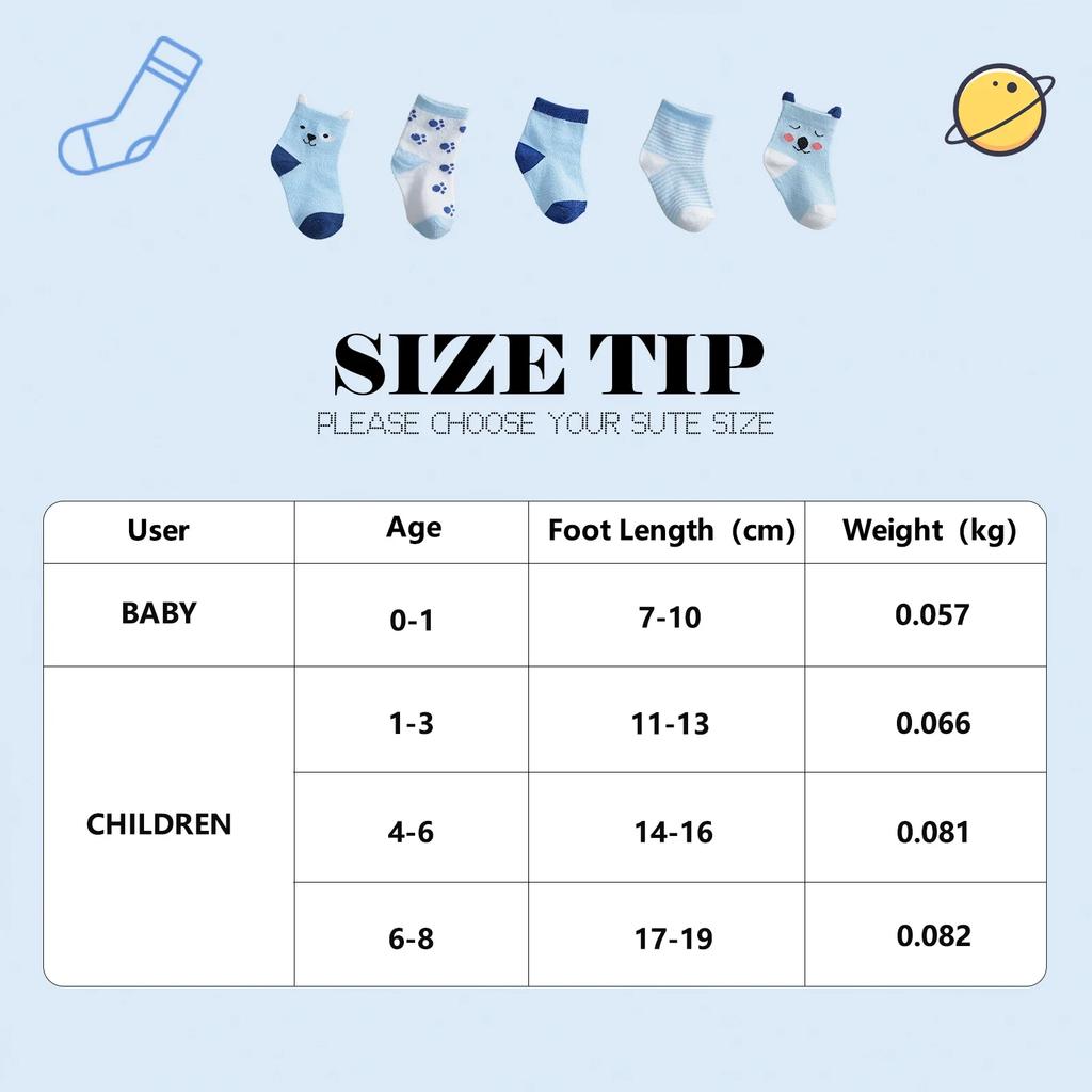 10 Pairs Baby Socks Newborn Baby Boy Girls Infant Cute Cartoons Fashion Soft Cotton Short Socks For 0-3 Years Kid's Socks