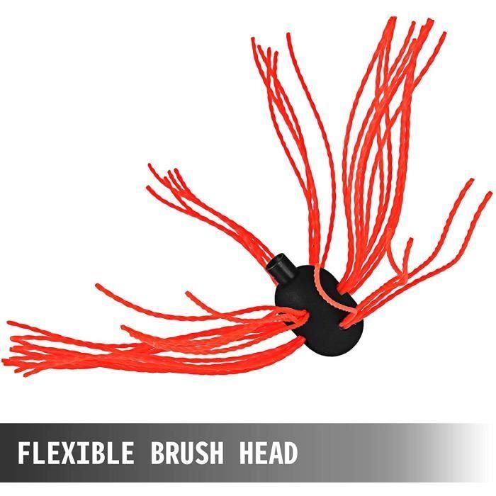 VEVOR Brosse de Cheminée de 6 Mètres Kit de Ramonage en Nylon pour Poêle à Pellet pour Nettoyer Cheminées en Métal ou en Brique A57