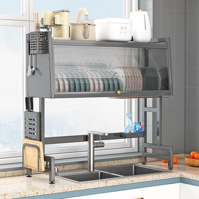 Over-Sink Dish Drying & Storage Rack
