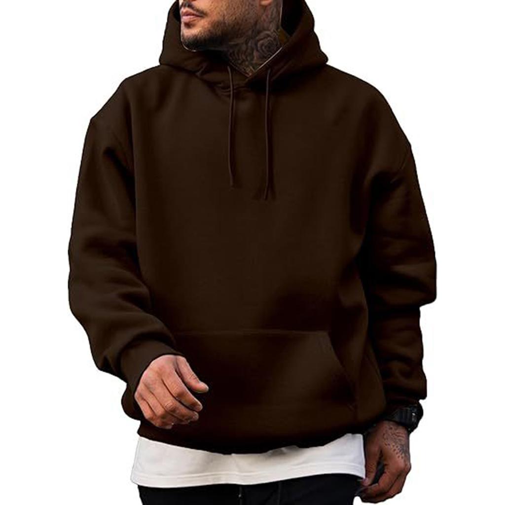 Men's Lined Hoodie Sweatshirt Loose Fit Oversized Casual Pullover