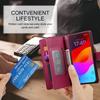 Zipper Leather Crossbody Phone Case for iPhone 17 Air 16 15 14 13 12 11 Pro Max 16e XS XR 8 7 Plus SE Card Solt Wallet Cover