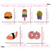 Cartoon Fast Food Brooch Sushi Ice Cream Donut Hamburger Fries  Enamel Pin Denim Shirt Collar Label Pins Badge Kids Jewelry Gift
