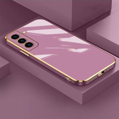 Luksuslik Plating Square telefoniümbris Samsung S22 Ultra S23 S21 Plus s21 FE ümbrise kate Galaxy S 21 S22 S20 FE silikoonümbrisele