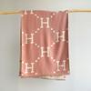 Autumn and winter new imitation cashmere scarf women's high-end sense winter letter light luxury shawl thick warm one