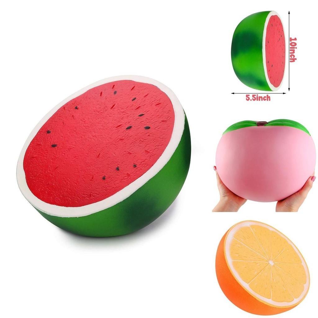 Jumbo Super Giant Soft Squishy Watermelon Orange Strawberry Peach Slow Rising Squeeze Toy