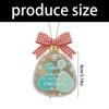 28GC Holiday Auto Decors Acrylic Christmas Ornament Safe Car Interior Hanging Ornament