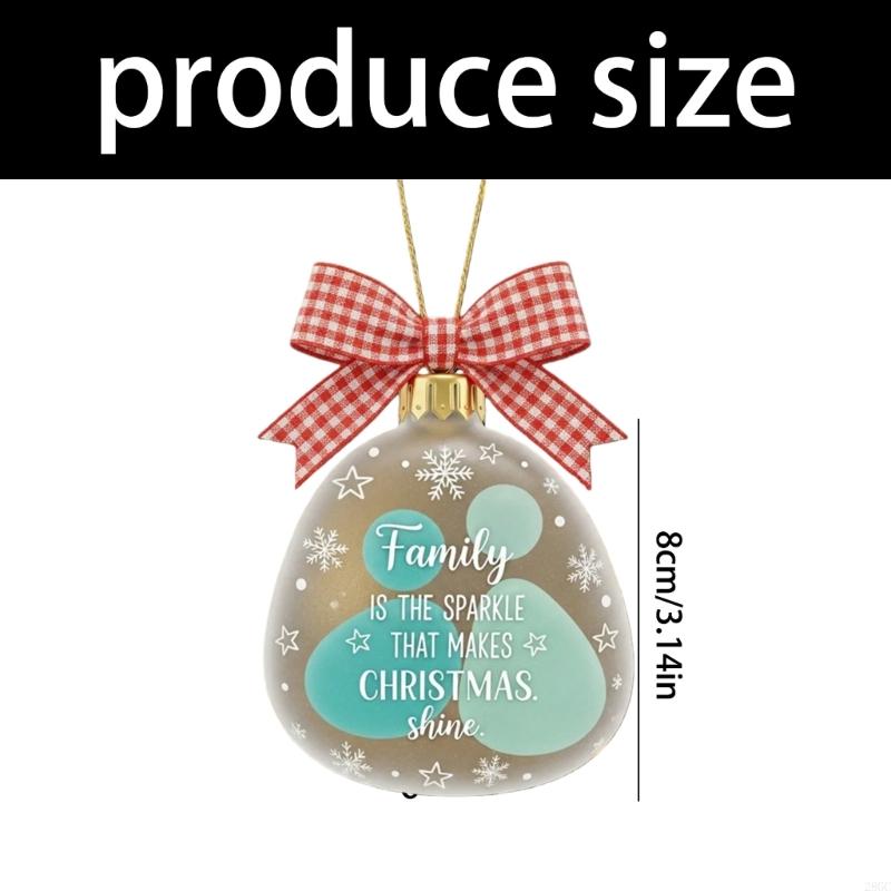 28GC Holiday Auto Decors Acrylic Christmas Ornament Safe Car Interior Hanging Ornament