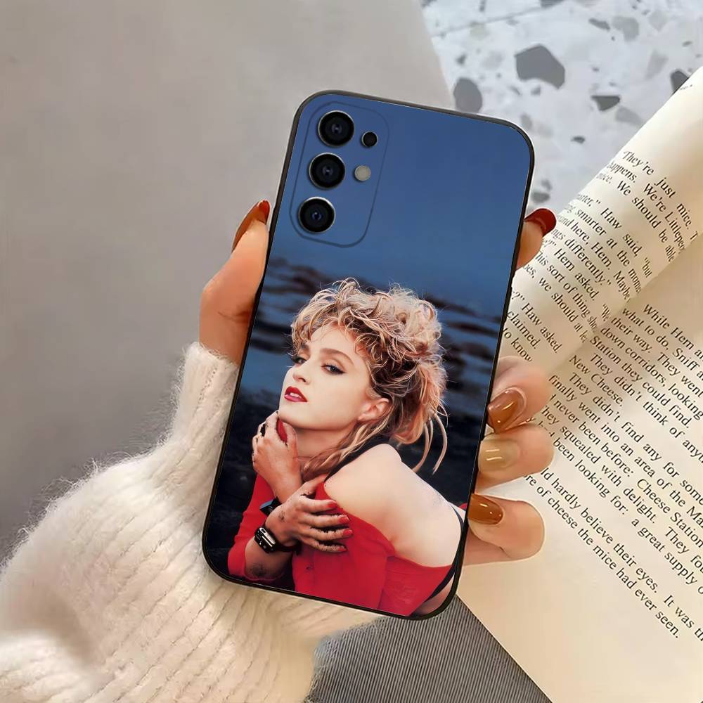 Singer M-Madonna-ESM Phone Case Black Silicone Soft For Samsung S25,S24,S21,S22,S23,S30,Ultra,S20,Plus,Fe,Lite Samsung S21plus