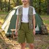 Women’s Loose Fit Outdoor Cargo Shorts with Multiple Pockets Relaxed Mid-Length Utility Shorts for Summer Sports Hiking