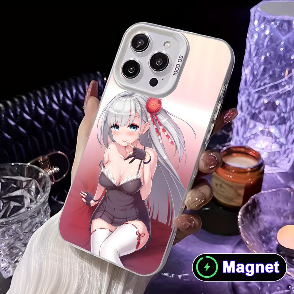 

Azur Lane Shoukaku Phone Case for iPhone 17 16 15 14 13 12 11 X XR XS Air Pro Max Plus Colorful Silver MagSafe Cover iPhone17