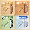 Stationery Geometry Ruler Set With Compass Iron Box For Students Exam Drawing