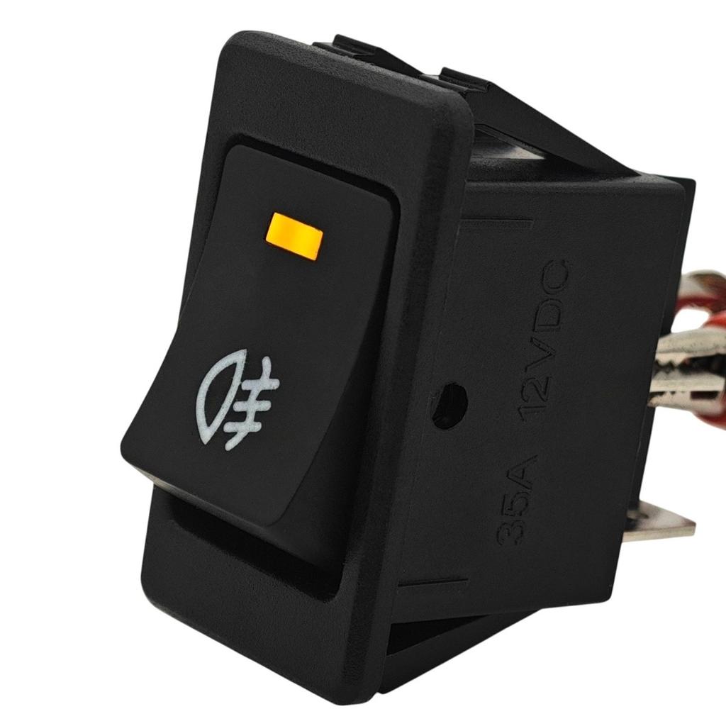 LED Nebelscheinwerferschalter, Einrastschalter 12V 35A + 10-poliger Stecker Off-Road