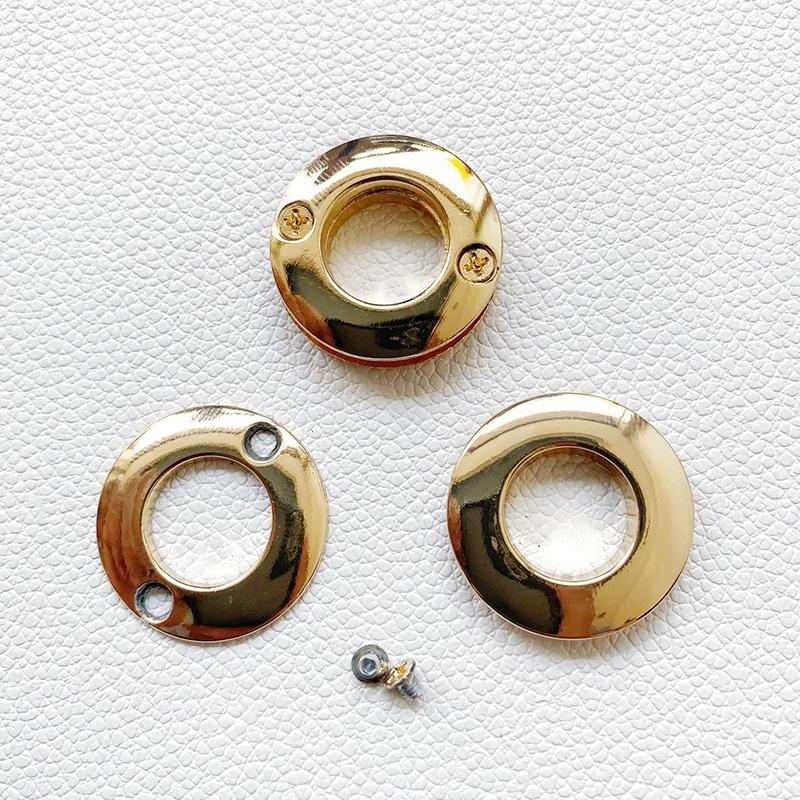 2Pcs High Quality Alloy Hole Metal Eyelets With Screws For Leather Crafts Diy Bag Clothes Belt Ornament Accessories