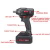 28000 mAh Brushless Electric Impact Wrench Machine Portable Impact Wrench Cordless Motor Power Tool