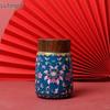 Lu Feng Lai Chinese Style Enamel Car Ceramic Insulated Travel Mug
