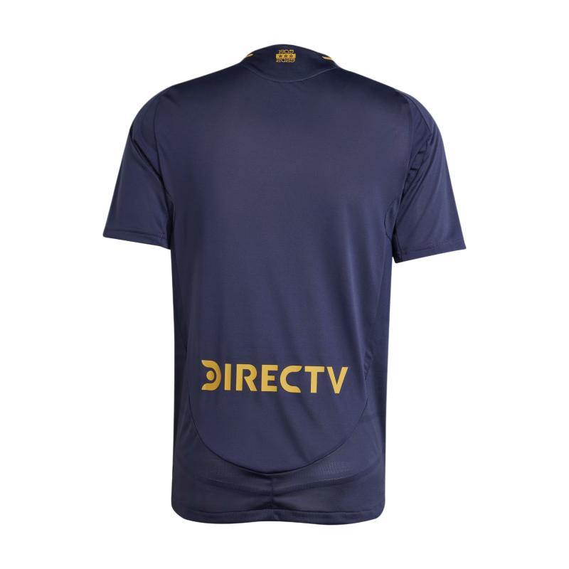 Adidas Boca Juniors 24/25 Drittes Authentisches Trikot Bequem Weich Atmungsaktiv Leicht Schlanke Passform Rundhalsausschnitt Fußballtrikot Herren Trikot Dunkelblau IV8212