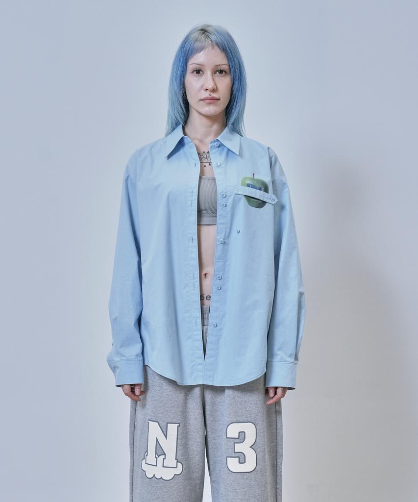 Nyuje Veiled Sky Shirts (Sky Blue)