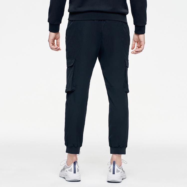 FILA Athletics Large Pocket Cargo Woven Tapered Sports Pants Men Pants Deep-Black A11M111801FBK