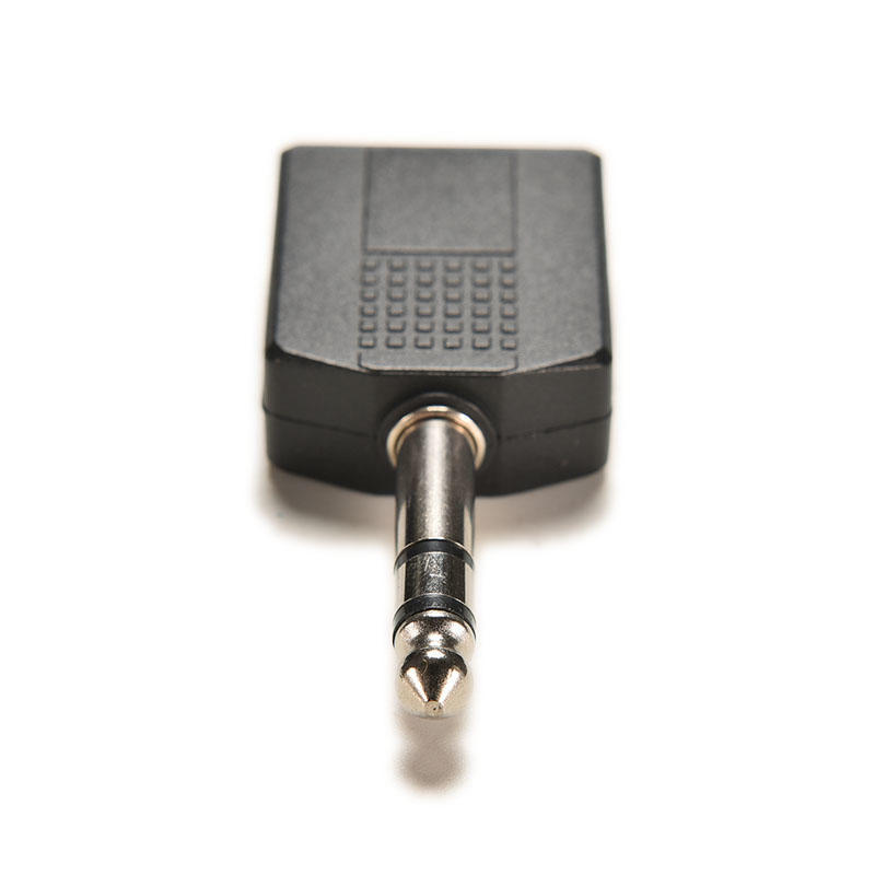 1/4" Stereo-Stecker-Adapter zu 2-fach 6,35 mm Stereo-Buchse Kopfhörer-Y-Splitter
