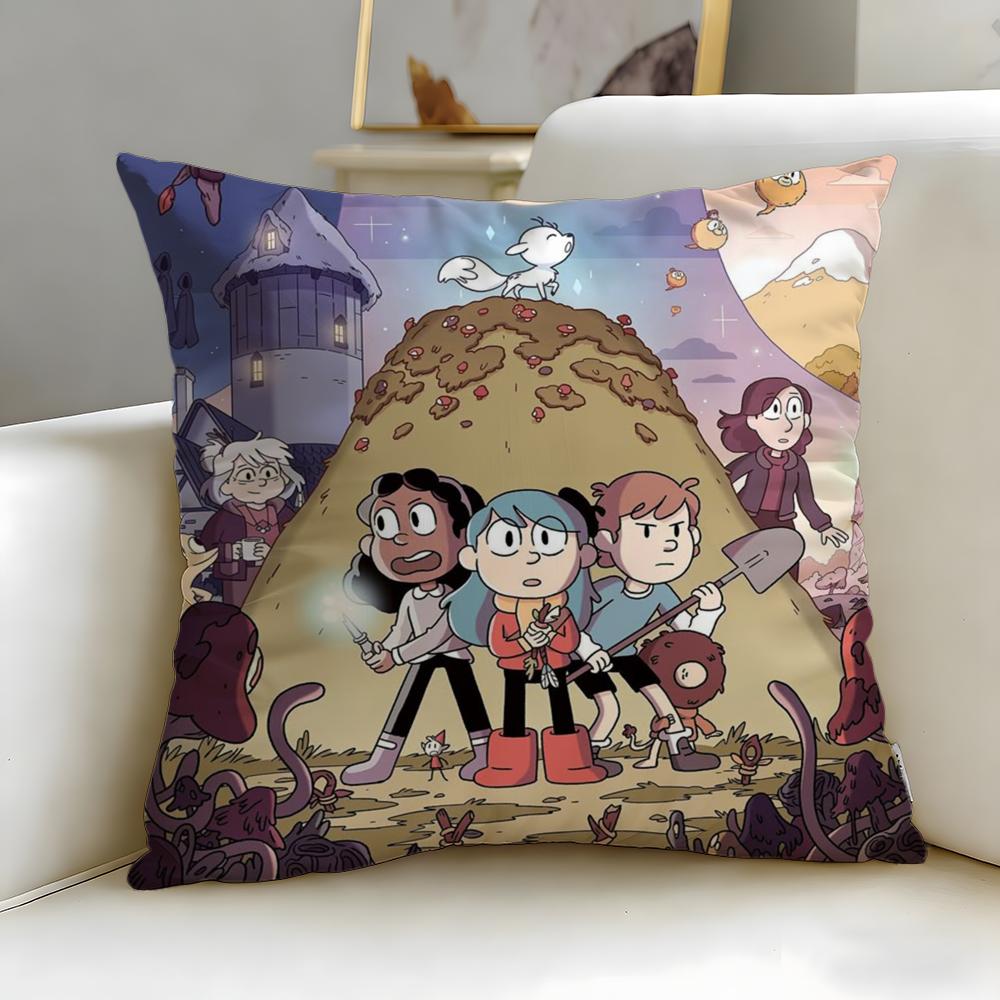 classic cartoon Hilda Cushion Cover Soft & Easy-Wash Pillow Case – Versatile for Couch, Bed, Travel and Office