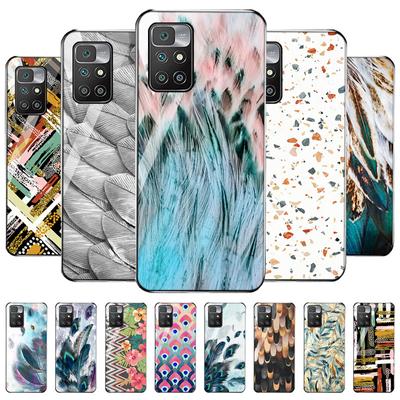 Redmi 9 caso para xiaomi redmi 10 caso capa de vidro temperado redmi 9a 9c nfc 8a 8 7a 6a nota 8 9 10 pro volta pena pintado coque